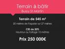 Vente Terrain Bussy-saint-martin  545 m2