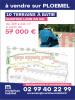 Vente Terrain Ploemel  612 m2