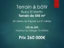 Vente Terrain Bussy-saint-georges  545 m2