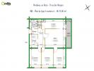 Location Appartement Mirebeau-sur-beze  4 pieces 74 m2
