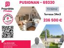 Vente Appartement Pusignan  3 pieces 62 m2