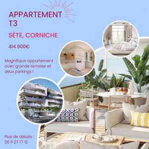 Vente Appartement 3 pices SETE 34200