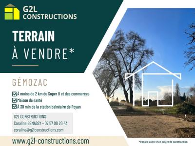 Vente Terrain GEMOZAC 17260