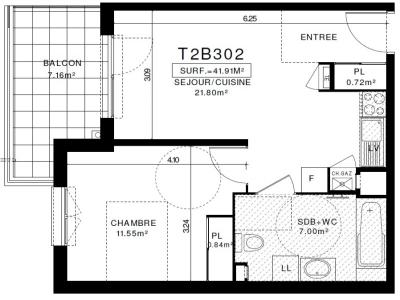 Location Appartement 2 pices CLERMONT-FERRAND 63000