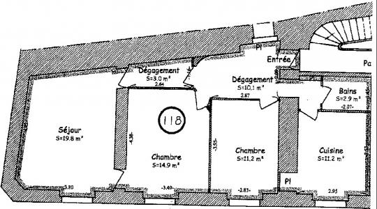 Location Appartement 3 pices NANTES 44000