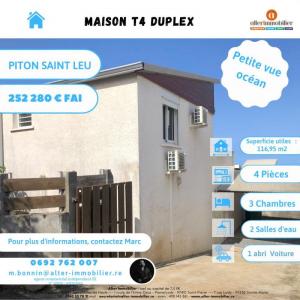 Vente Maison 4 pices SAINT-LEU 97424