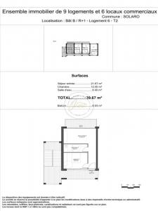 Vente Appartement 2 pices SOLARO 20240