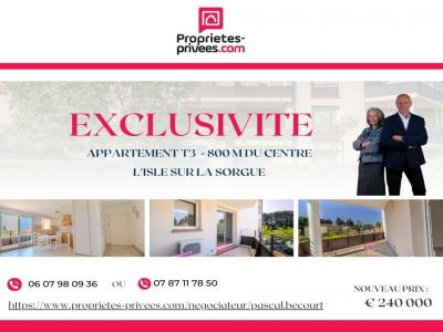 Vente Appartement 3 pices ISLE-SUR-LA-SORGUE 84800