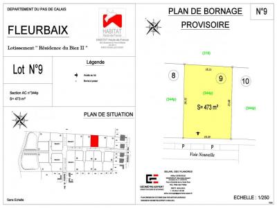 Vente Terrain FLEURBAIX 62840