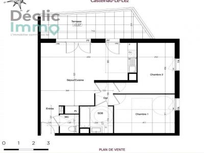 Vente Appartement 3 pices CASTELNAU-LE-LEZ 34170