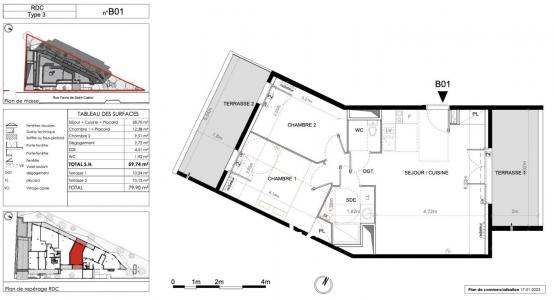 Vente Appartement 3 pices MONTPELLIER 34080