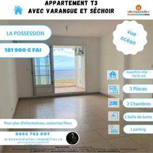 Vente Appartement 3 pices POSSESSION 97419