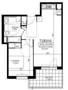 Location Appartement 2 pices CLERMONT-FERRAND 63000