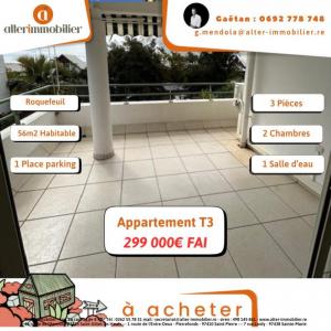 Vente Appartement 3 pices SAINT-GILLES-LES-BAINS 97434