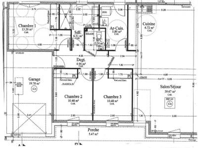 Location Maison 4 pices CHAPELLE-SUR-ERDRE 44240