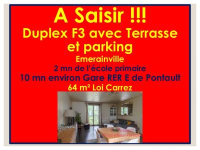 Vente Appartement 3 pices PONTAULT-COMBAULT 77340