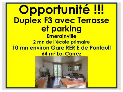 Vente Appartement 3 pices PONTAULT-COMBAULT 77340