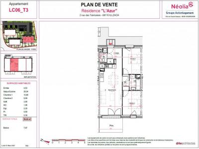 Vente Appartement 3 pices ILLZACH 68110