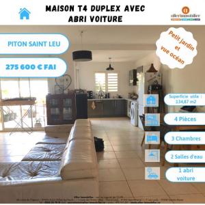 Vente Maison 4 pices SAINT-LEU 97424