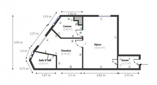 Vente Appartement 2 pices PARIS-20EME-ARRONDISSEMENT 75020