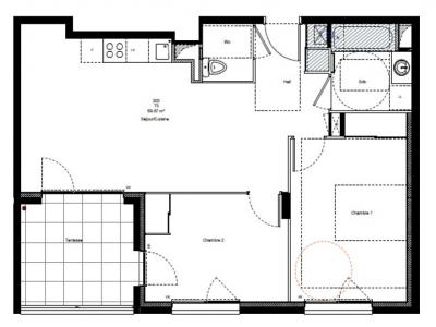 Location Appartement 3 pices CHAMBERY 73000