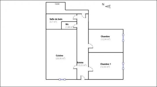 Location Appartement 3 pices RIBERAC 24600