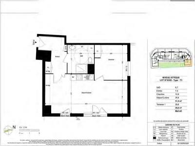 Location Appartement 3 pices PONTAULT-COMBAULT 77340