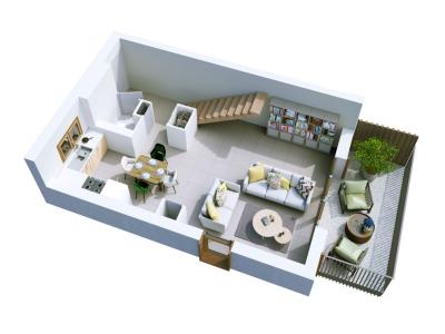 Vente Appartement 3 pices RIVIERE-ENVERSE 74440