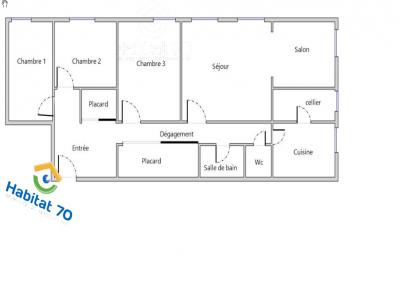 Location Appartement 5 pices LURE 70200