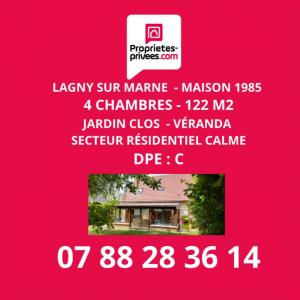 Vente Maison 5 pices LAGNY-SUR-MARNE 77400