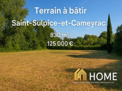 Vente Terrain SAINT-SULPICE-ET-CAMEYRAC 33450
