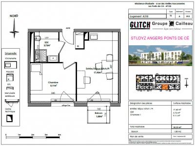 Location Appartement 2 pices PONTS-DE-CE 49130