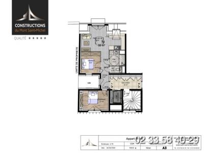 Vente Appartement 3 pices GRANVILLE 50400