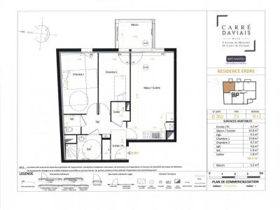 Location Appartement 3 pices REZE 44400