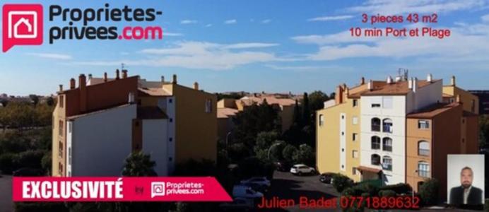 Vente Appartement 3 pices AGDE 34300