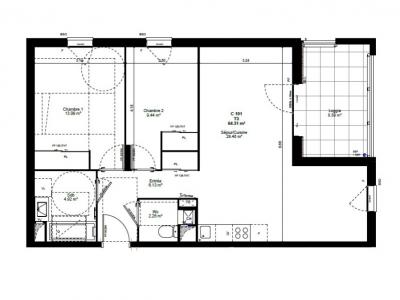 Location Appartement 3 pices ALBERTVILLE 73200