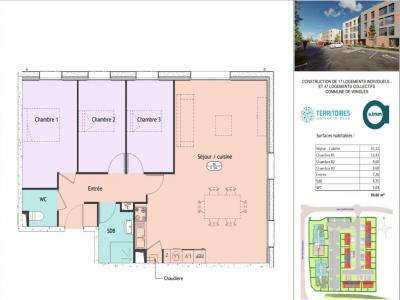 Location Appartement 4 pices AUBIN-SAINT-VAAST 62140