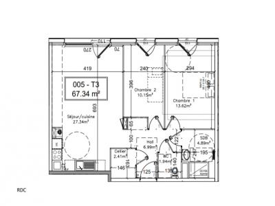 Location Appartement 3 pices BOULOGNE-SUR-MER 62200