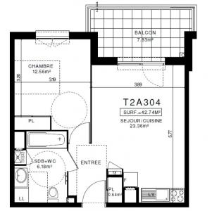 Location Appartement 2 pices CLERMONT-FERRAND 63000
