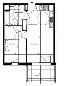 Location Appartement 2 pices CLUSES 74300