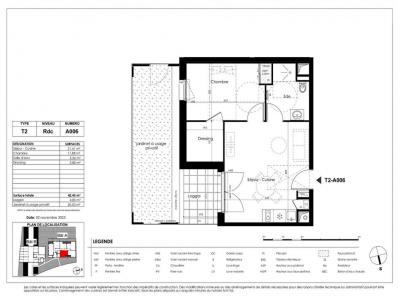 Vente Appartement 2 pices BASSE-GOULAINE 44115