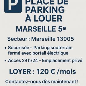 Location Parking MARSEILLE-5EME-ARRONDISSEMENT 13005