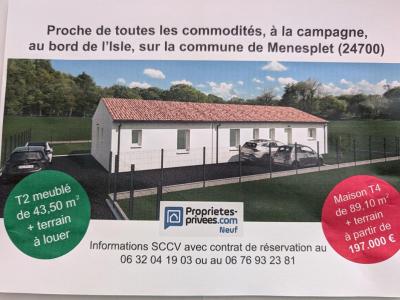 Vente Maison 4 pices MENESPLET 24700