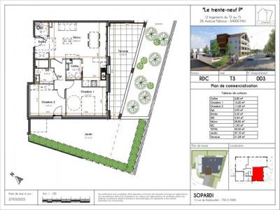 Vente Appartement 3 pices PAU 64000