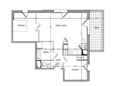 Location Appartement 3 pices CLUSES 74300