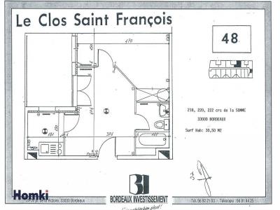 Vente Appartement 2 pices BORDEAUX 33800