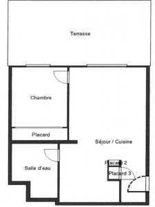 Location Appartement 2 pices CLICHY-SOUS-BOIS 93390