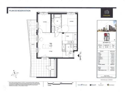 Location Appartement 3 pices SAINT-HERBLAIN 44800