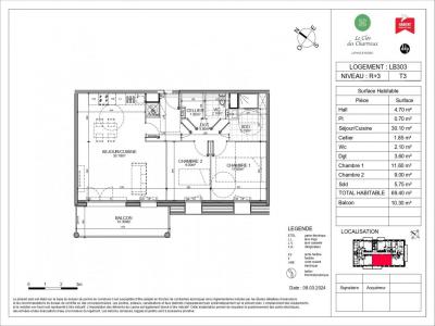 Vente Appartement 3 pices LONGUENESSE 62219
