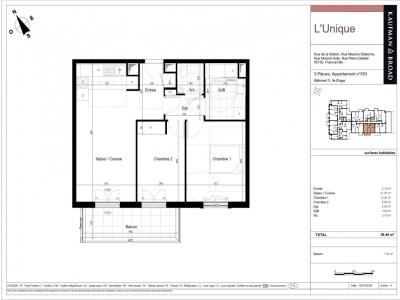 Location Appartement 3 pices FRANCONVILLE 95130